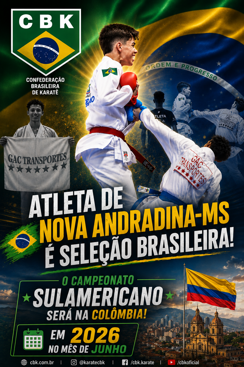 Rumo ao jogos sulamericanos da Colômbia 2026